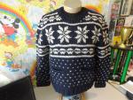 CANADIAN SWEATER COMPANY Cowichan Sweater 100% Wool Fair Isle Pockets Size L