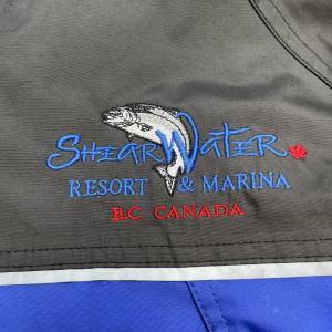 Kodiak British Columbia Jacket Mens L Blue Wind Waterproof Shearwater Resort