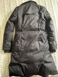 Nobis Women's Duck Down Double Breasted Black Parka Trench Coat Size XS