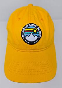 Vintage Kodiak Valley Summit Ski Patrol Yellow Cotton Baseball Hat Cap NICE