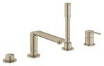 Grohe 19577EN1 Lineare Four-Hole Bathtub Faucet with Handshower, Brushed Nickel