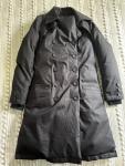 Nobis Women's Duck Down Double Breasted Black Parka Trench Coat Size XS