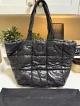 Mackage Rox tote Black Quilted Puffer Shoulder Bag, dust bag