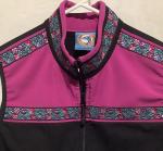 Copper River Fleece Vest Floral Trim Embroidery Alaska Made in USA Womens Sz M