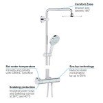 GROHE Duschsys. Rainshower 210 P&S 27967 mit Thermostat/KB 210mm/HB Power&Soul C Chrom