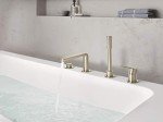 Grohe 19577EN1 Lineare Four-Hole Bathtub Faucet with Handshower, Brushed Nickel