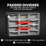 NANUK 920 Pro Photo Kit – Waterproof Travel Camera Hard Case with Padded Dividers & Lid Organizer, 16.7” x 13.4” x 6.8”, Dustproof & Impact-Resistant, Airline Carry-On Approved – Graphite