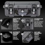 NANUK 920 Pro Photo Kit – Waterproof Travel Camera Hard Case with Padded Dividers & Lid Organizer, 16.7” x 13.4” x 6.8”, Dustproof & Impact-Resistant, Airline Carry-On Approved – Graphite