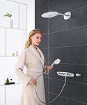 GROHE Duschsystem Rainshower Smart Control 360 Duo 26443 mit Thermostat Moon White