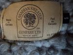 Canadian Sweater Co. Heavyweight Wool Handmade Cardigan Coatigan Size Small Mint