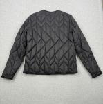 Nobis Jacket Mens Medium Black Goose Down Quilted Puffer Insulated Snap Button