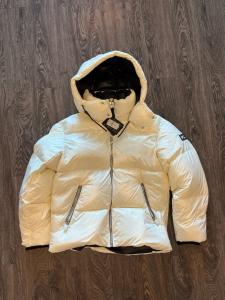 Mackage Mens Cream Kent  LUSTROUS DOWN PUFFER  JACKET  Jacket Size 44