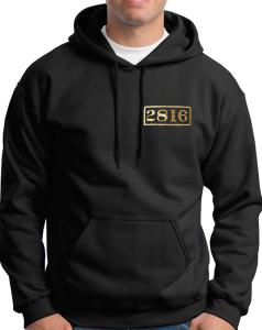 Canadian Pacific "2816 Number Plate Logo" - 50/50 Cotton - Adult Pullover Hoodie