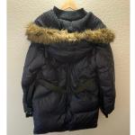 RUDSAK RUD Down Parka Jacket Faux Fur Hood Belted Sz XXL Ski City Winter Luxury 
