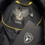 NWT Nobis Camden Trench Coat Mens XL Cotton Nylon Black/Gray Waterproof Luxury