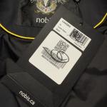 NWT Nobis Camden Trench Coat Mens XL Cotton Nylon Black/Gray Waterproof Luxury