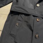 NWT Nobis Camden Trench Coat Mens XL Cotton Nylon Black/Gray Waterproof Luxury