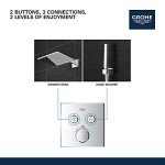 Grohe 29141000 Grohtherm SmartControl Thermostatic Trim, Starlight Chrome