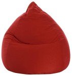 Gouchee Home Breeze Bean Bag Chair Cover Only (Filling Not Included), Microfiber Red - Living Room Furniture Soft Washable Microfiber Kids Bean Bag Chair Cover, Lazy Sofa Cover, Beanbag Cover