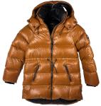 Mackage Karsyn Womens Down Puffer Coat Hooded RDS Certified Brown Winter XXS