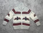 Vintage Canadian Sweater Company Cardigan Cowichan Full Zip Chunky Knit