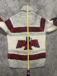 Vintage Canadian Sweater Company Cardigan Cowichan Full Zip Chunky Knit