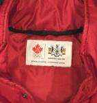 Hudsons Bay Company Olympic Red Puffer Vest HBC Canada Olympic Size Large