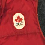 Hudsons Bay Company Olympic Red Puffer Vest HBC Canada Olympic Size Large
