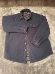 Pathfinder by Kodiak Men’s XL Fleece Shirt Jacket Quilted Lined Navy Shacket
