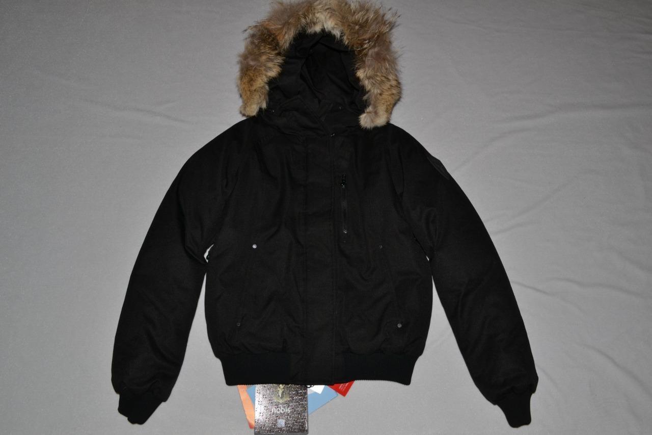 AUTHENTIC NOBIS WOMEN'S MOLLY CROSSHATCH BOMBER JACKET BLACK ALL SIZES BRAND NEW