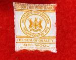 Vintage Hudson's Bay Company 100% Wool 4 Point Red Scarlet Blanket 84x66 England