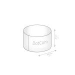 Gouchee Home Dotcom Soleil Bean Bag Round Pouf Ottoman, Beige - Waterproof, Fade-Resistant Ottoman Foot Rest for Indoor/Outdoor - Ottoman Chair Filled with High-Density Polystyrene Beads, 20"D x 12"H