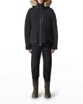 MACKAGE MEN'S MARCUS NEW TECH FUR-TRIM JACKET - SIZE XL - BLACK