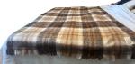 VTG Hudson’s Bay Company Mohair Wool Nylon Throw Blanket Scotland  Tartar 69x94”