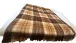 VTG Hudson’s Bay Company Mohair Wool Nylon Throw Blanket Scotland  Tartar 69x94”