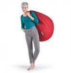 Gouchee Home Easy Collection Bean Bag Chair for Kids and Adults - Tomato - Beanbag Couch for Indoor Living Spaces - Cozy Chair, Stylish, and Comfy Lazy Sofa Chair for Reading, Gaming, and More