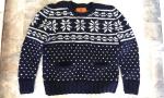 XXL CANADIAN SWEATER COMPANY Cowichan Pullover Sweater  Wool Fair Isle Pockets