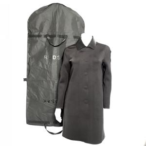 Rudsak Women's MOONI Mid-Length Coat Leather Collar Black Sz S