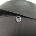 Rudsak Women's MOONI Mid-Length Coat Leather Collar Black Sz S