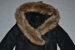 AUTHENTIC MACKAGE WOMEN ADALI BLACK FITTED DOWN COAT FUR HOOD ALL SIZES  NEW