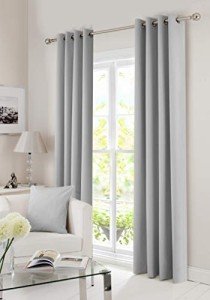 Gouchee Home Solar 100% Blackout Window Curtain Panel Draperies, Heat and Light Blocking 54" Wide x 96" Long, Thermal Insulated Set of 2 Panels, Gray