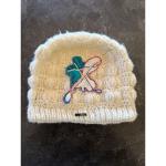 Nobis Cream Chunky Wool Blend Knit Beanie Lined Ski Hat Snow Board WinterWinter