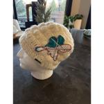 Nobis Cream Chunky Wool Blend Knit Beanie Lined Ski Hat Snow Board WinterWinter