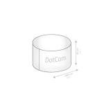 Gouchee Home Dotcom Soleil Bean Bag Round Ottoman/Pouf - Waterproof, Fade-Resistant Footrest for Indoor/Outdoor - Filled with High-Density Polystyrene Beads, Double-Stitched Seam, Purple, 20"D x 12"H