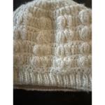 Nobis Cream Chunky Wool Blend Knit Beanie Lined Ski Hat Snow Board WinterWinter