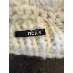 Nobis Cream Chunky Wool Blend Knit Beanie Lined Ski Hat Snow Board WinterWinter