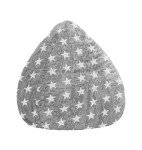 Gouchee Home Fluffy Stars Collection Faux Fur Upholstered Bean Bag Chair, Gray - Sofa Chair for Kids and Adults, Comfy Chair for Bedroom and Living Room Furniture, Lounge Chair, X-Large