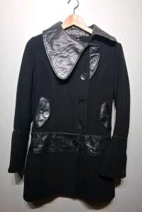 Rudsak Collection Women's Black Wool Leather Jacket Size S