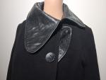 Rudsak Collection Women's Black Wool Leather Jacket Size S