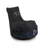 Gouchee Home Gaming Swing Controller Bean Bag Chair Filling Included Black